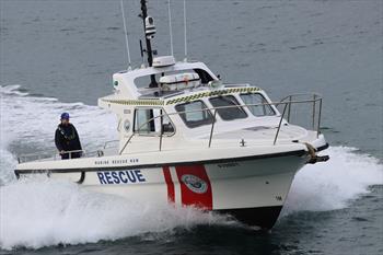 Refurbished Marine Rescue Eden vessel struck