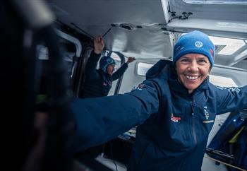 Francesca Clapcich in The Ocean Race Atlanic Day 8